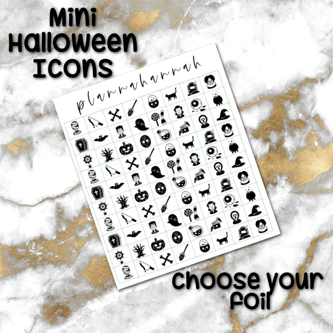 Mini Halloween | Foiled Halloween Icons