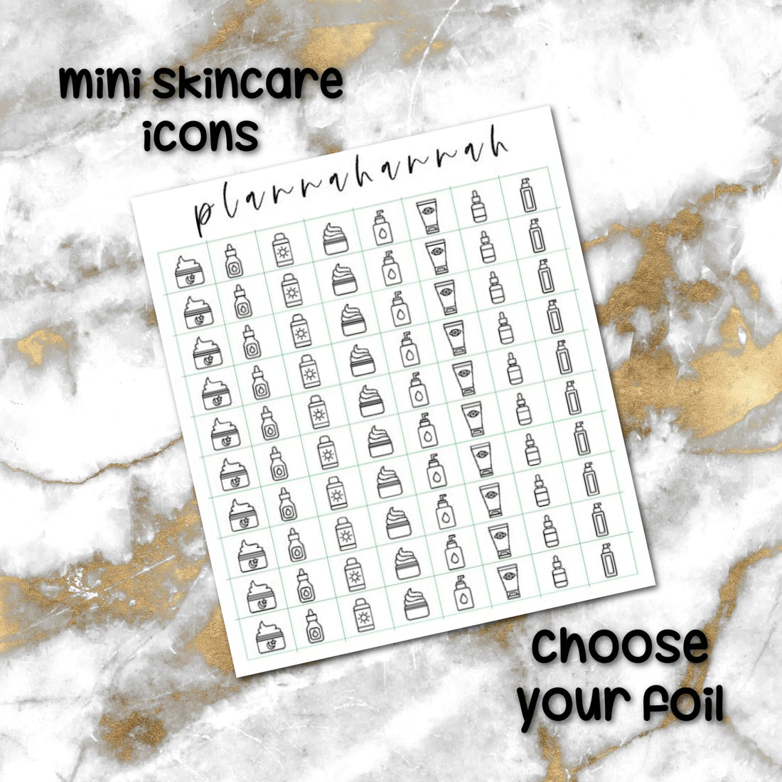 Mini Skincare | Foiled Icon