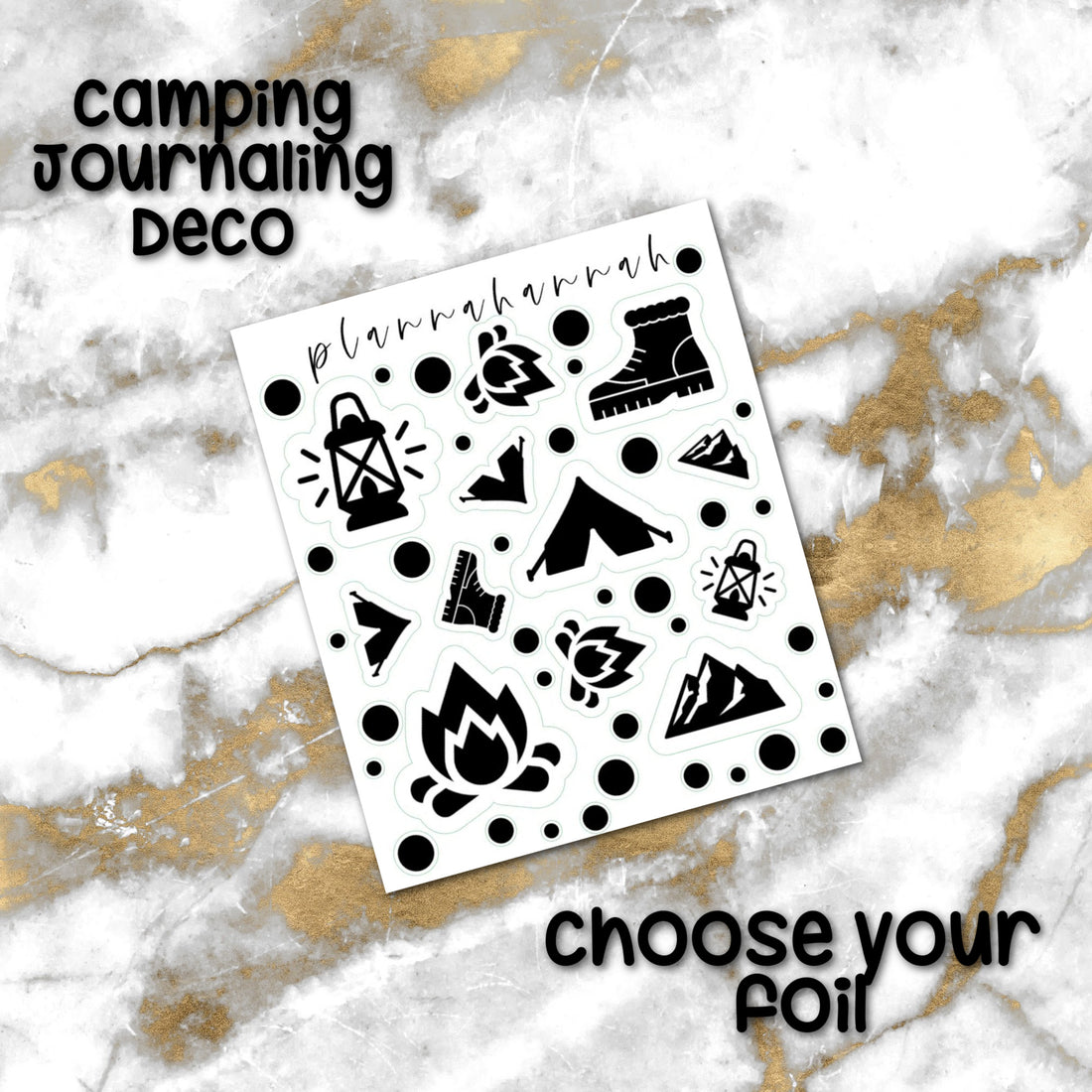 Camping | Foiled Journal Deco
