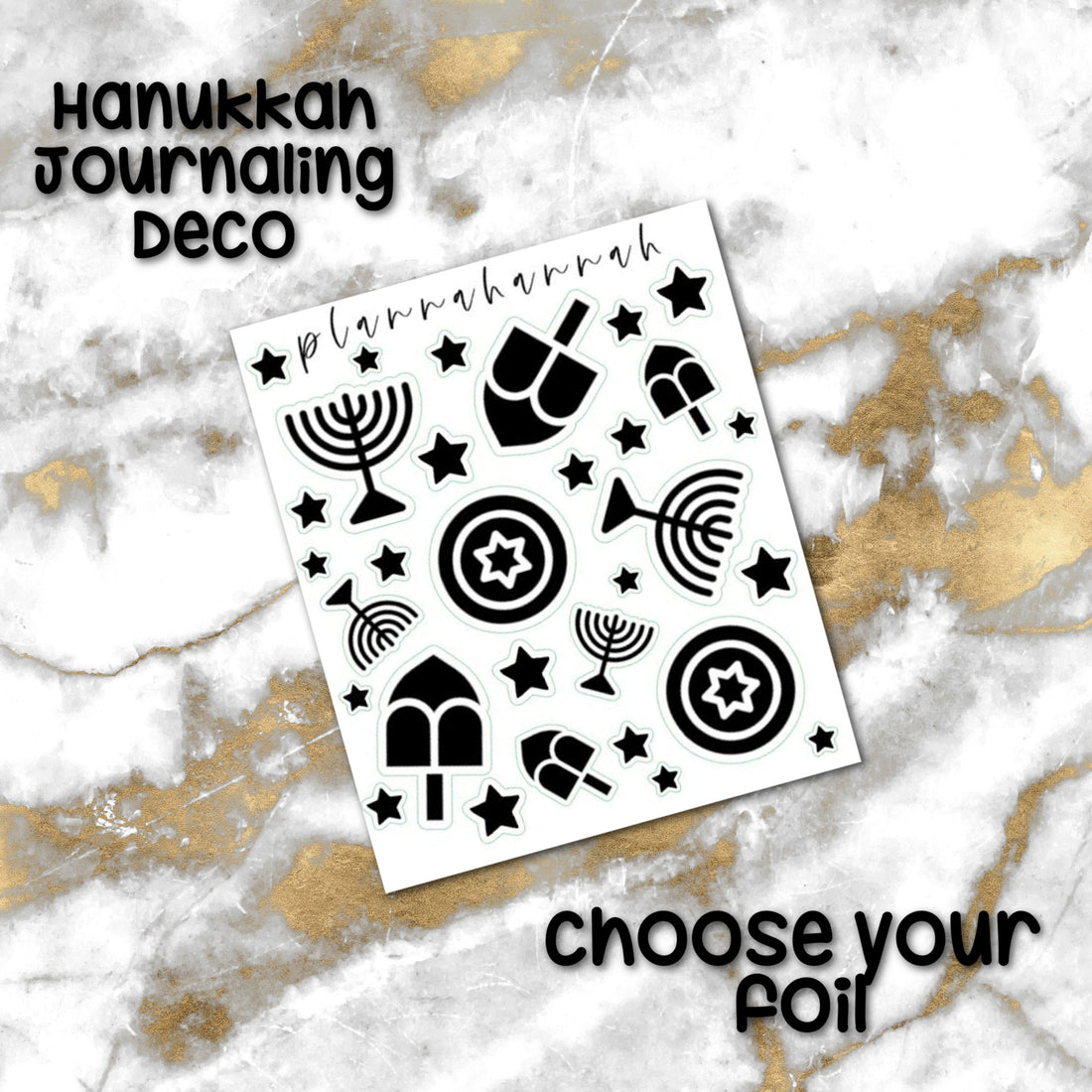Hanukkah | Foiled Journal Deco