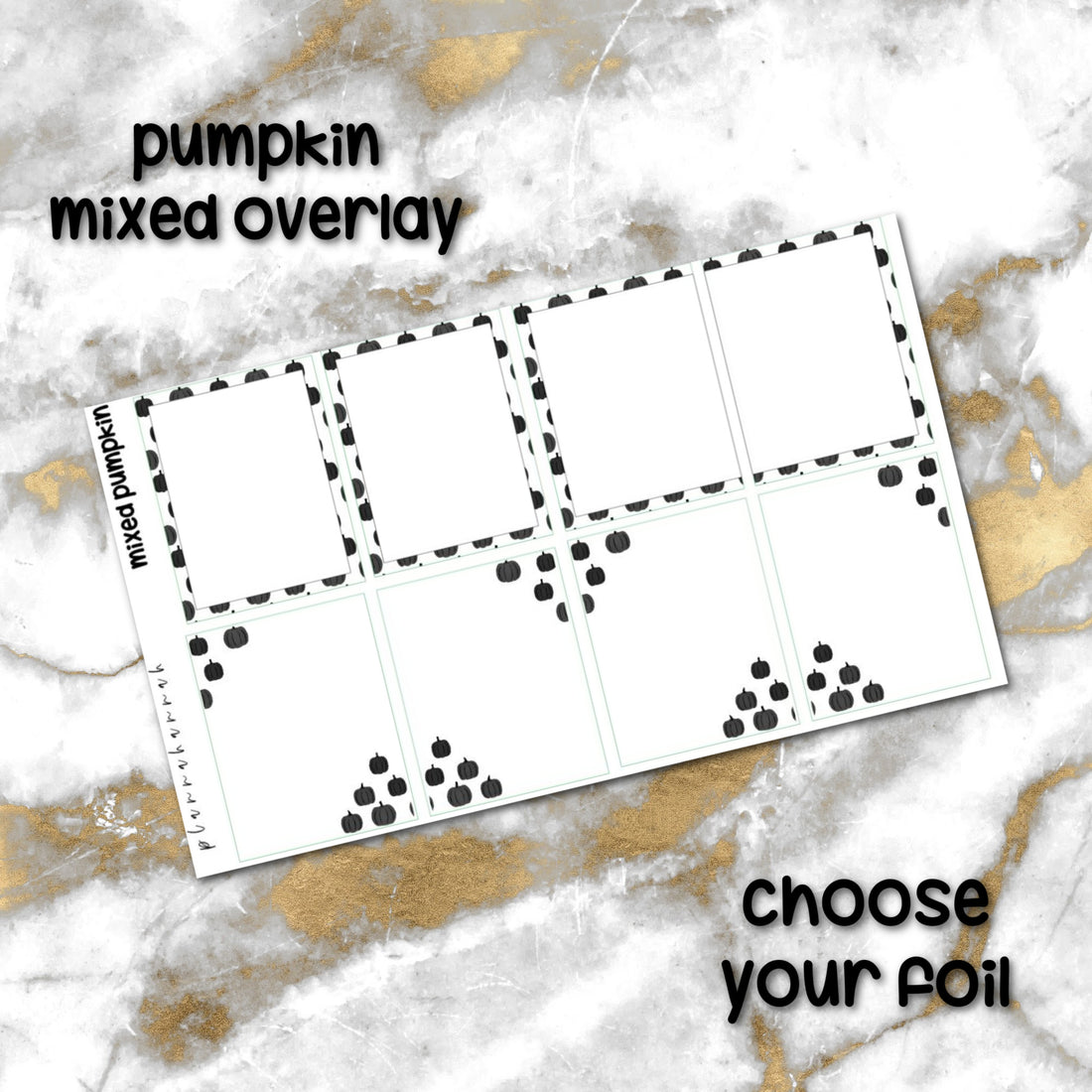 Mixed Pumpkin | Foiled Halloween Overlay