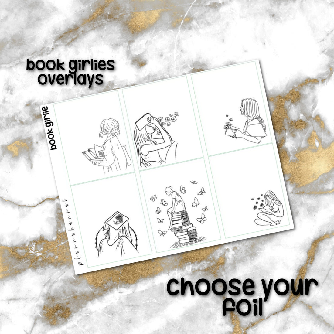 Book Girlie | Foiled Overlay