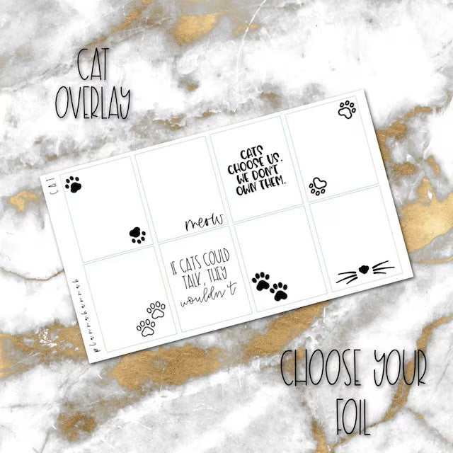 Cat | Foiled Overlay