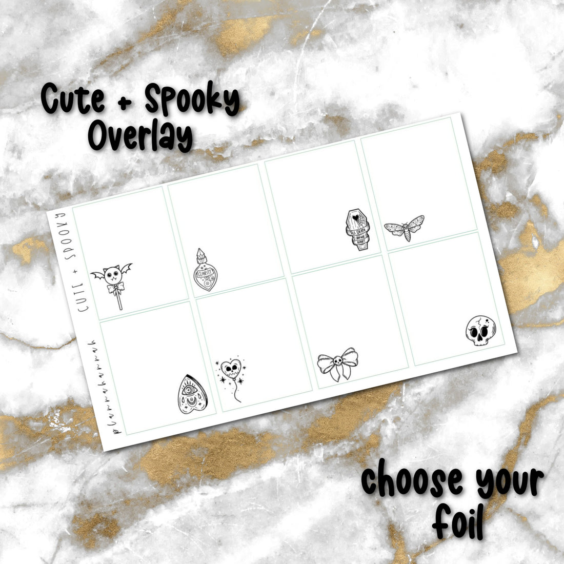 Cute + Spooky Overlay | Foiled Halloween Overlay