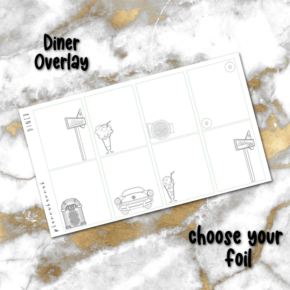 Diner | Foiled Overlay