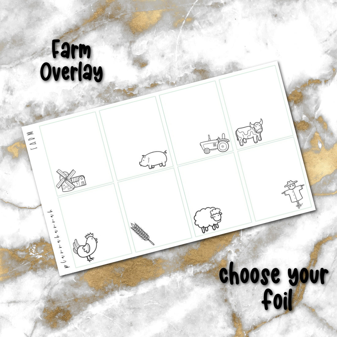 Farm | Foiled Overlay