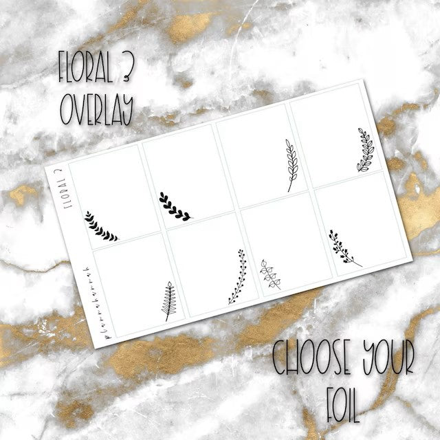 Floral 3 | Foiled Overlay