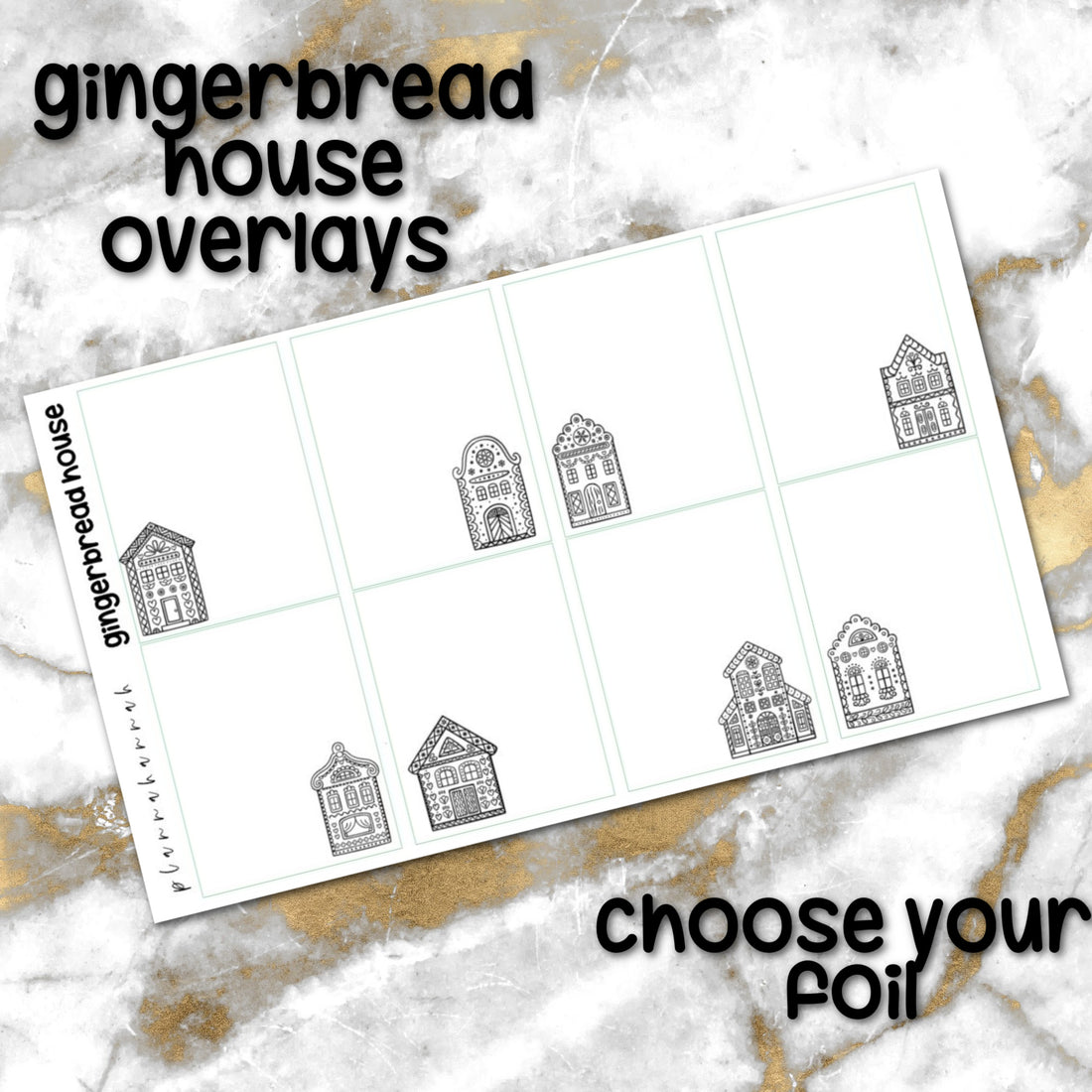 Gingerbread | Foiled Holiday Overlay