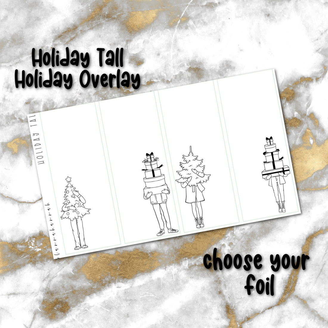 Holiday Tall | Foiled Holiday Overlay
