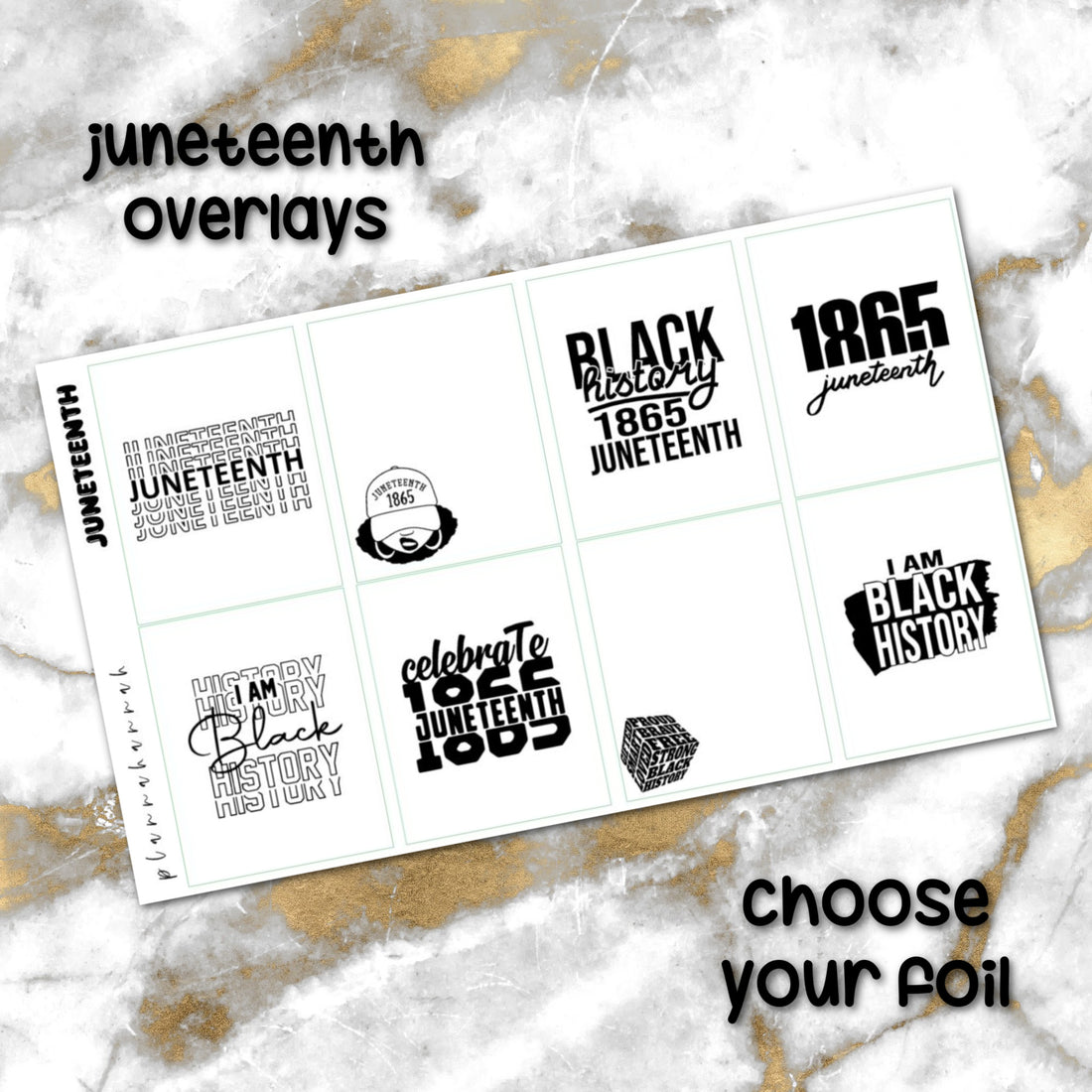 Juneteenth | Foiled Overlay