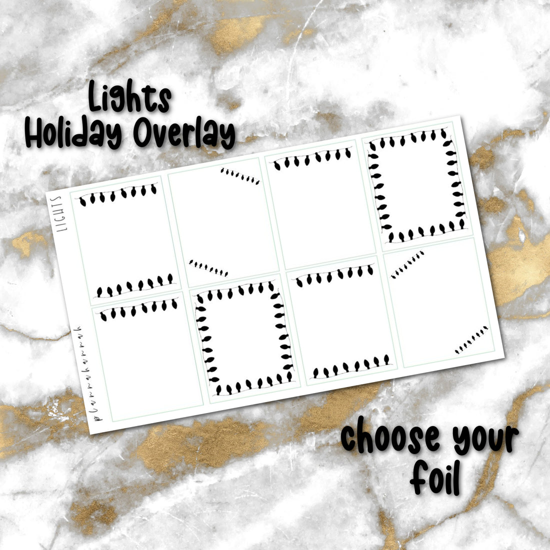 Lights | Foiled Holiday Overlay