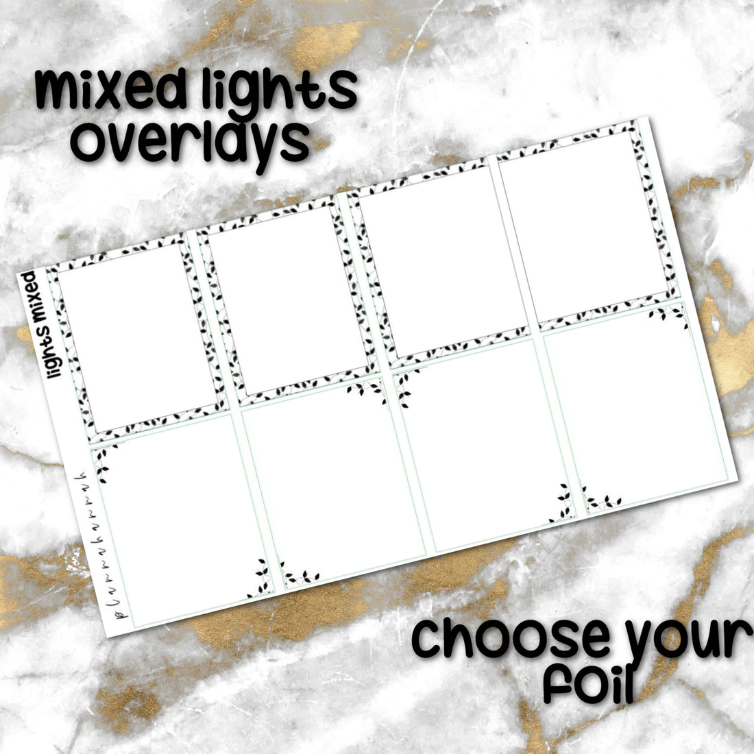 Mixed Lights | Foiled Holiday Overlay