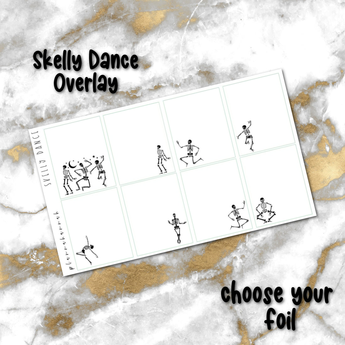 Skelly Dance | Foiled Halloween Overlay