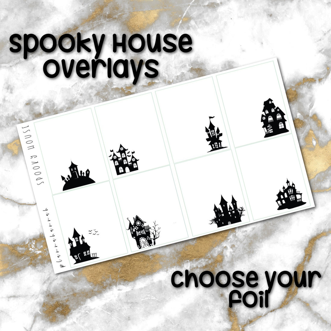 Spooky House | Foiled Halloween Overlay