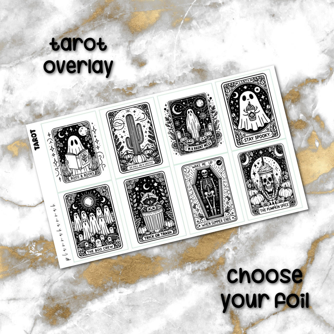 Tarot | Foiled Halloween Overlay