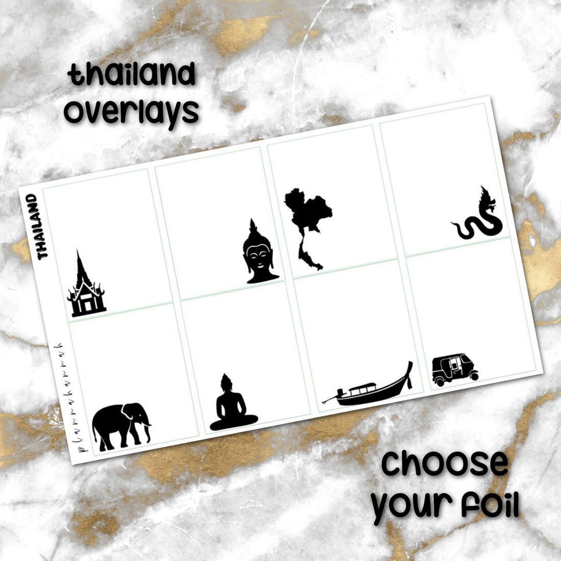 Thailand | Foiled Overlay