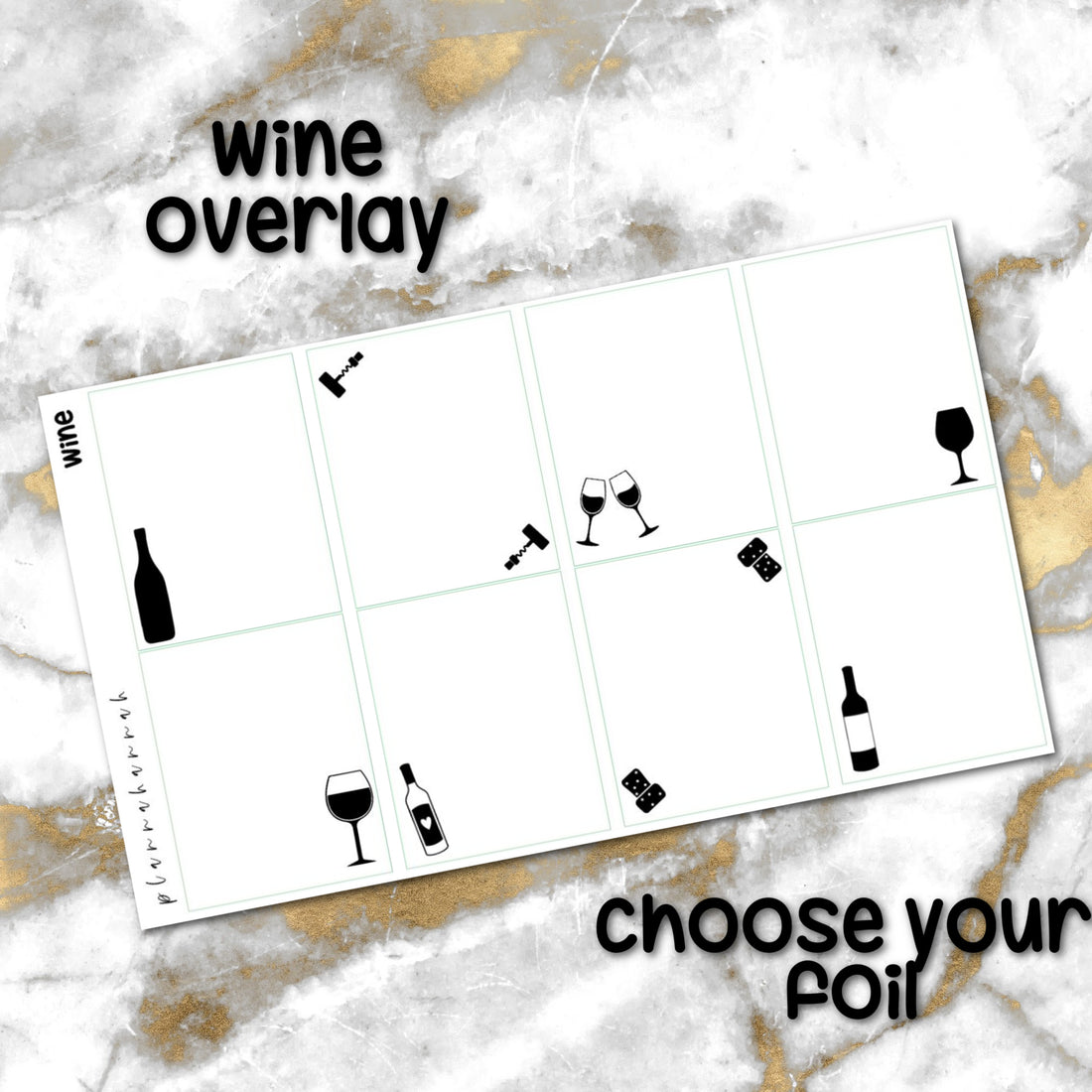 Wine | Foiled Overlay