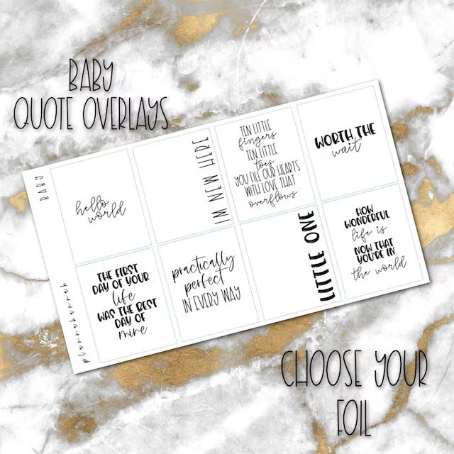 Baby | Foiled Quote
