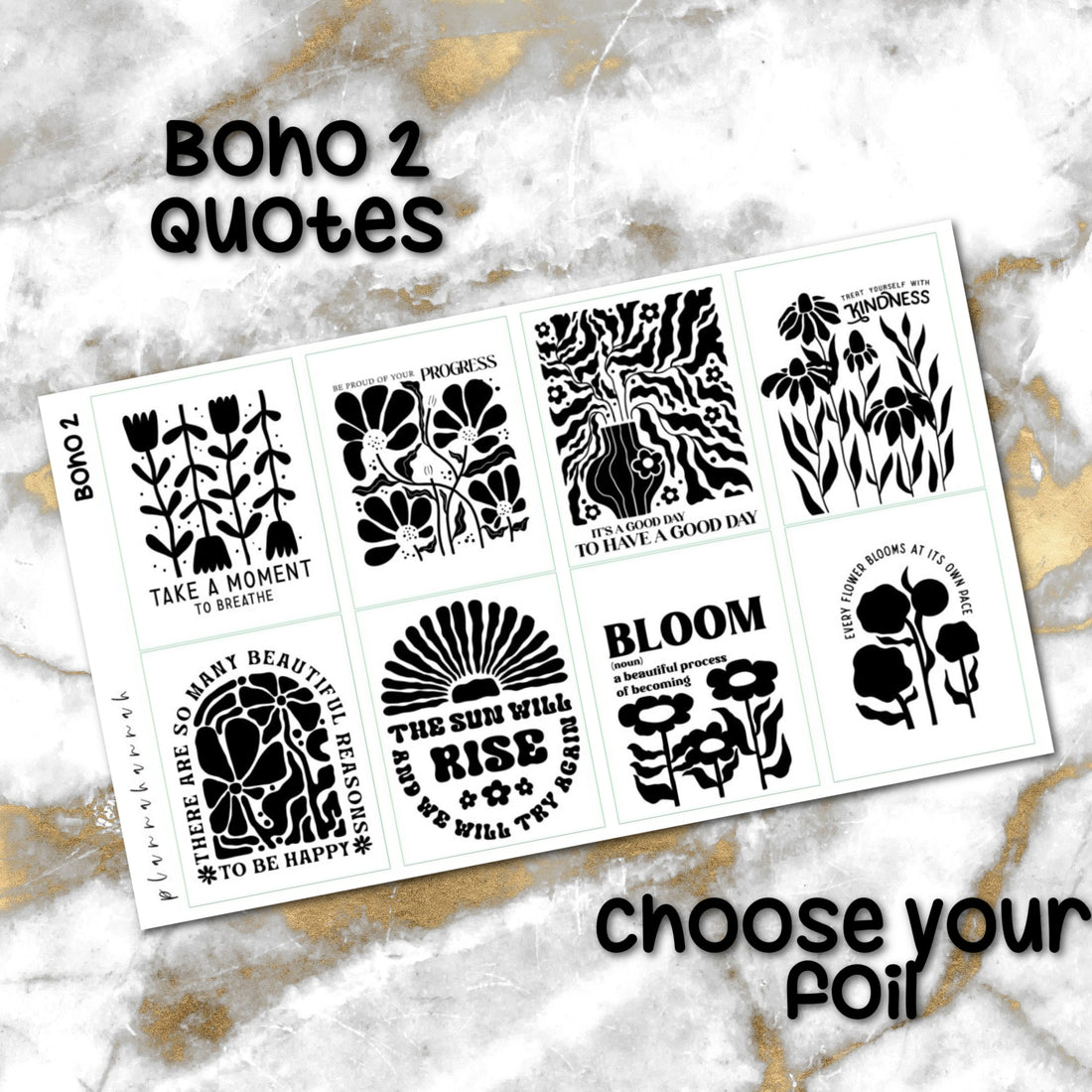 Boho 2 | Foiled Quotes