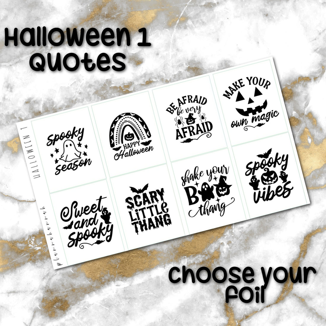 Halloween 1 | Foiled Halloween Quotes