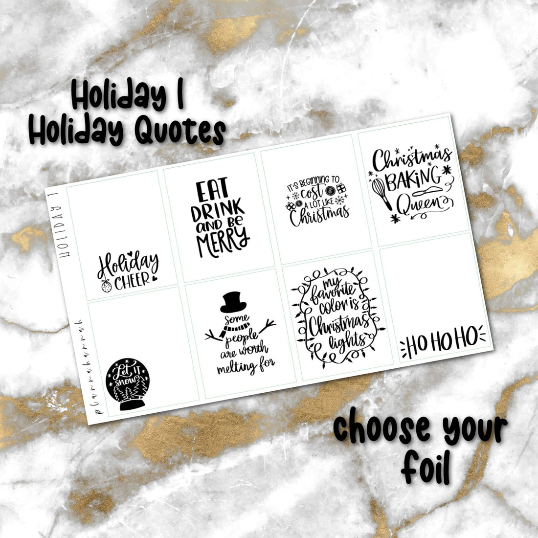 Holiday 1 | Foiled Holiday Quotes