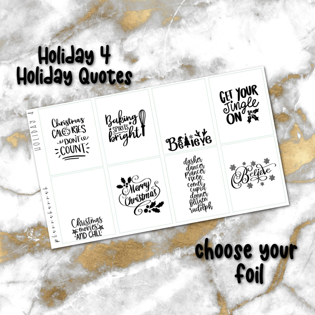 Holiday 4 | Foiled Holiday Quotes
