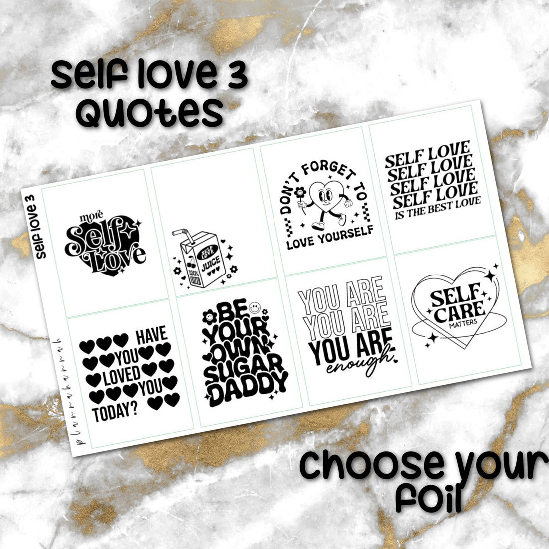 Self Love 3 | Foiled Quotes