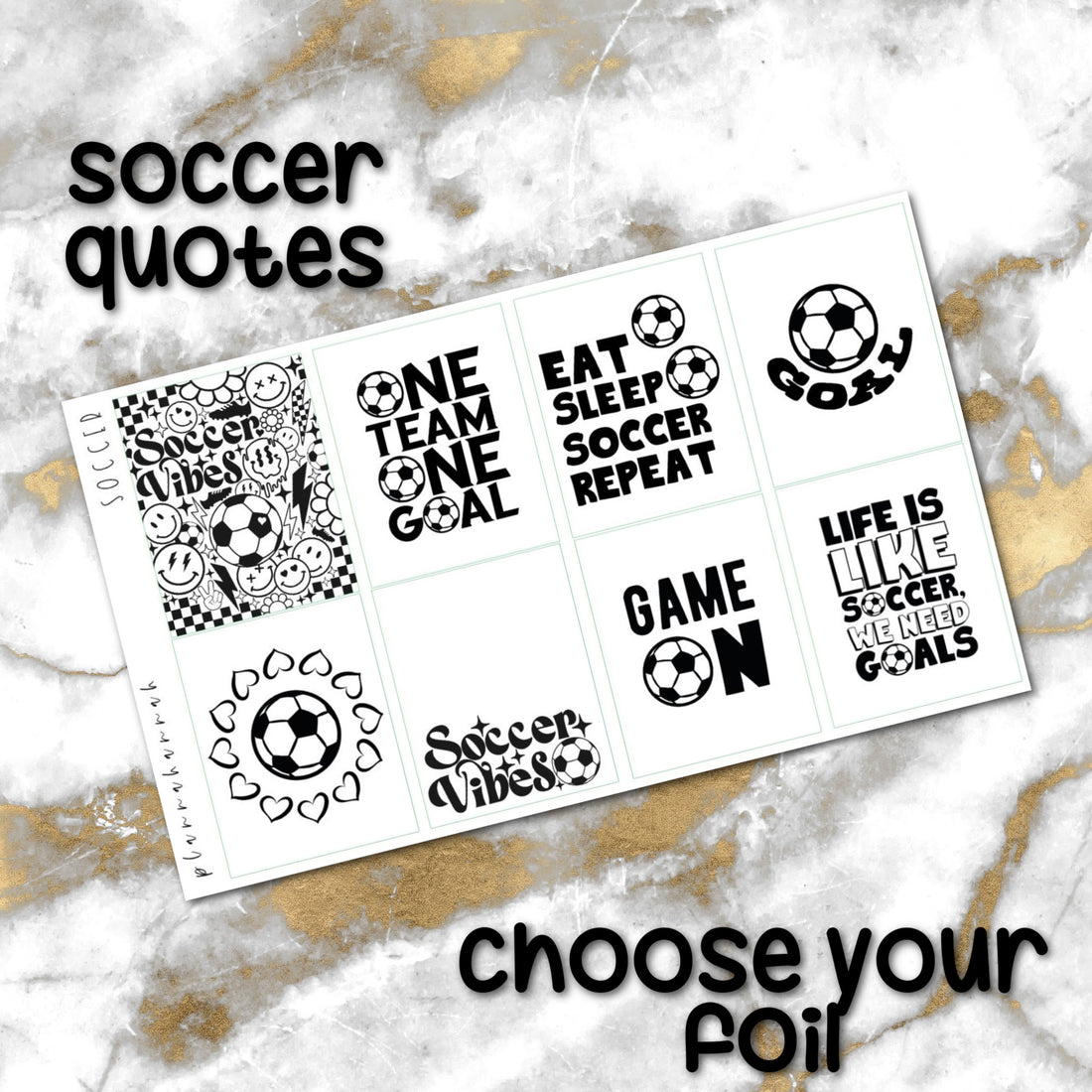 Soccer | Foiled Quote