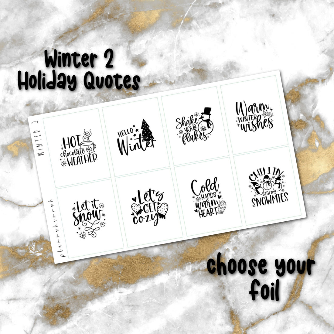 Winter 2 | Foiled Holiday Quotes