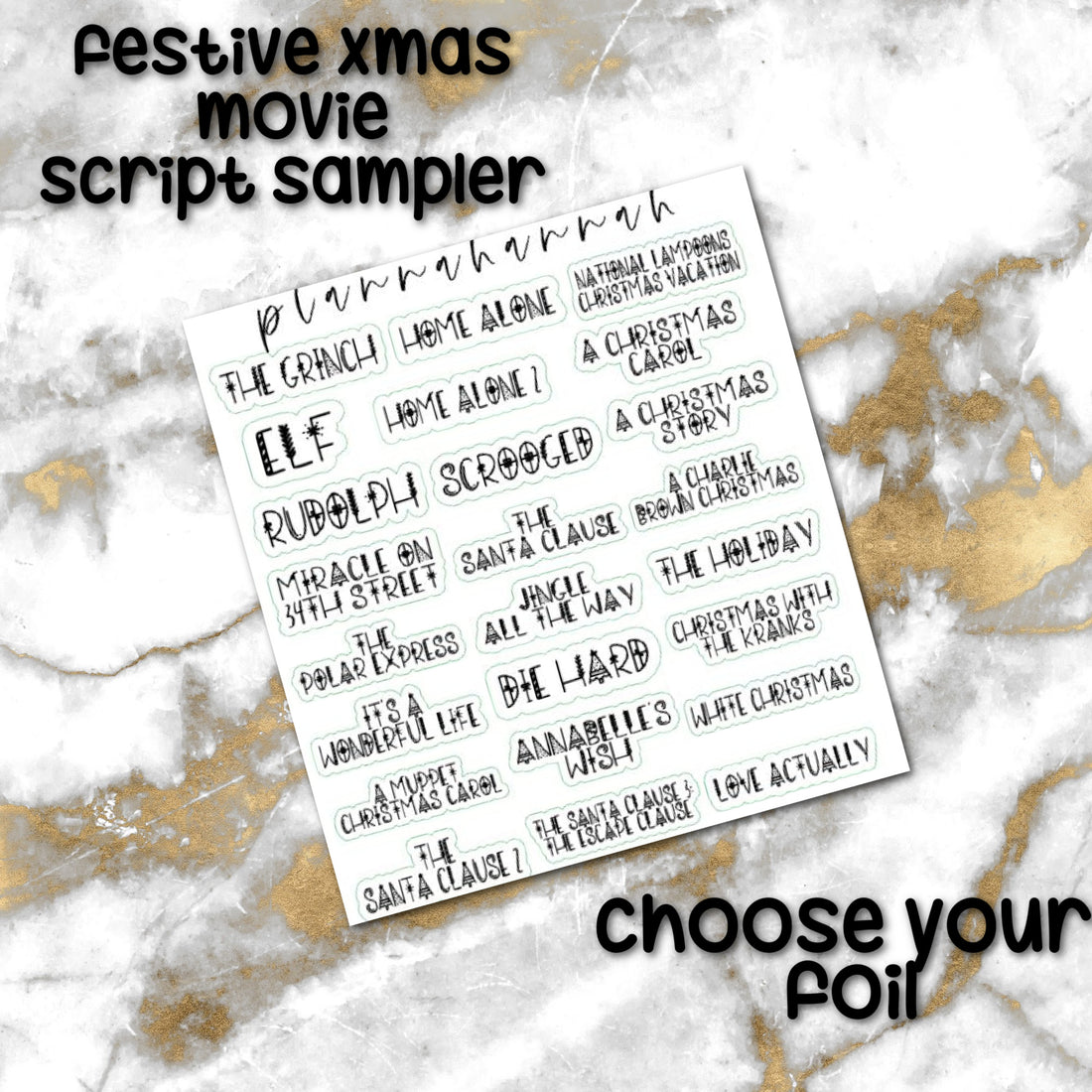 Festive Xmas Movie | Foiled Holiday Sampler