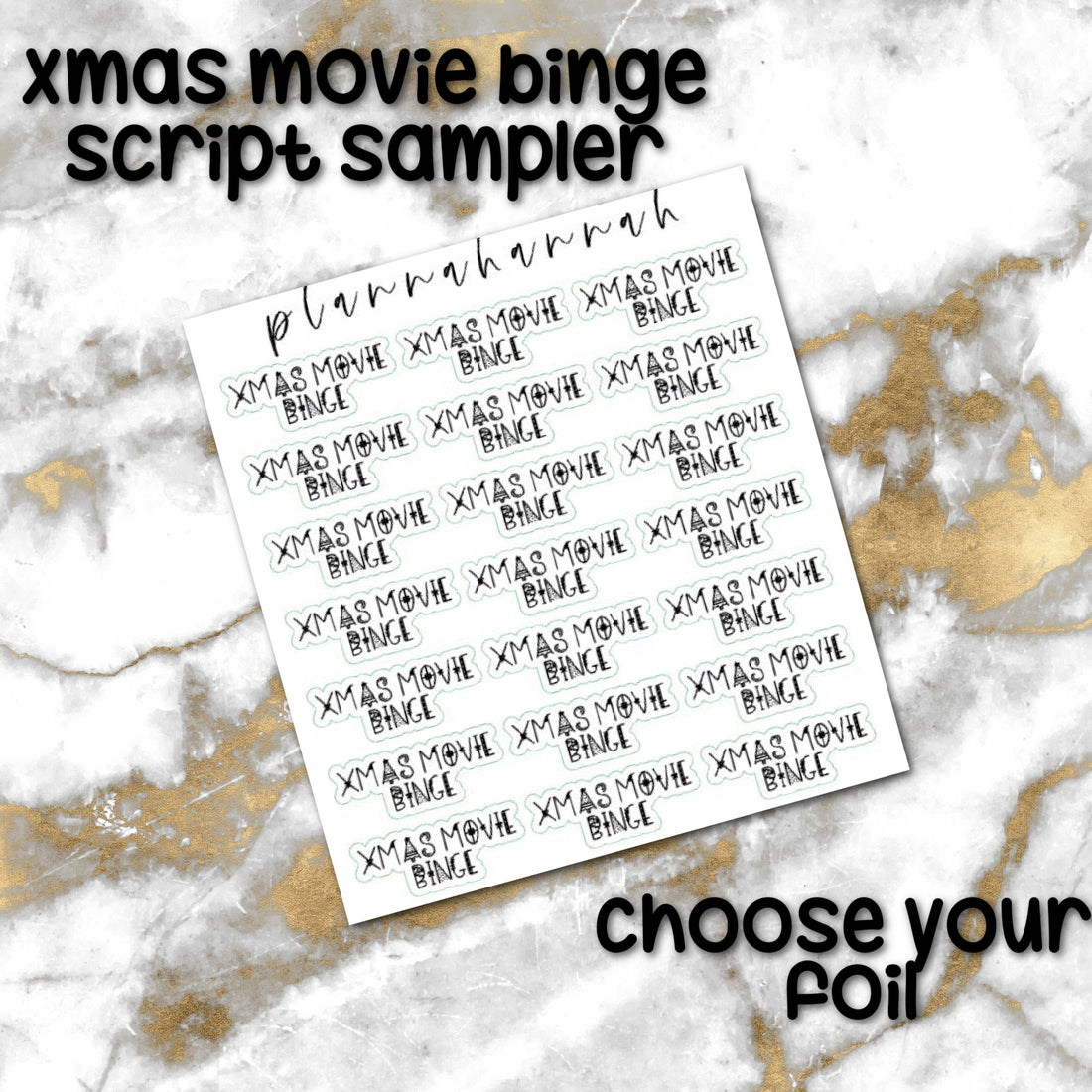Xmas Movie Binge | Foiled Holiday Sampler