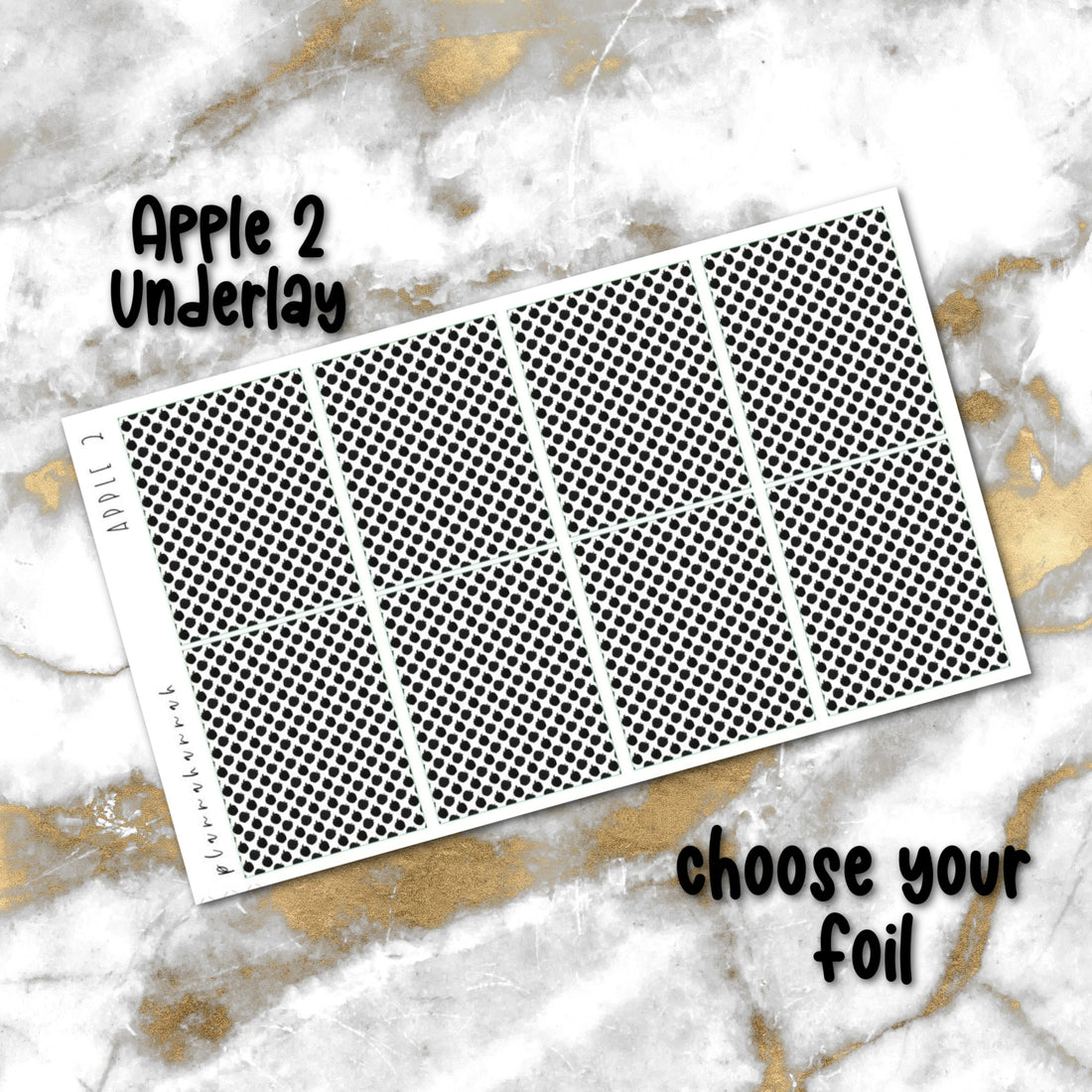 Apple 2 | Foiled Underlay