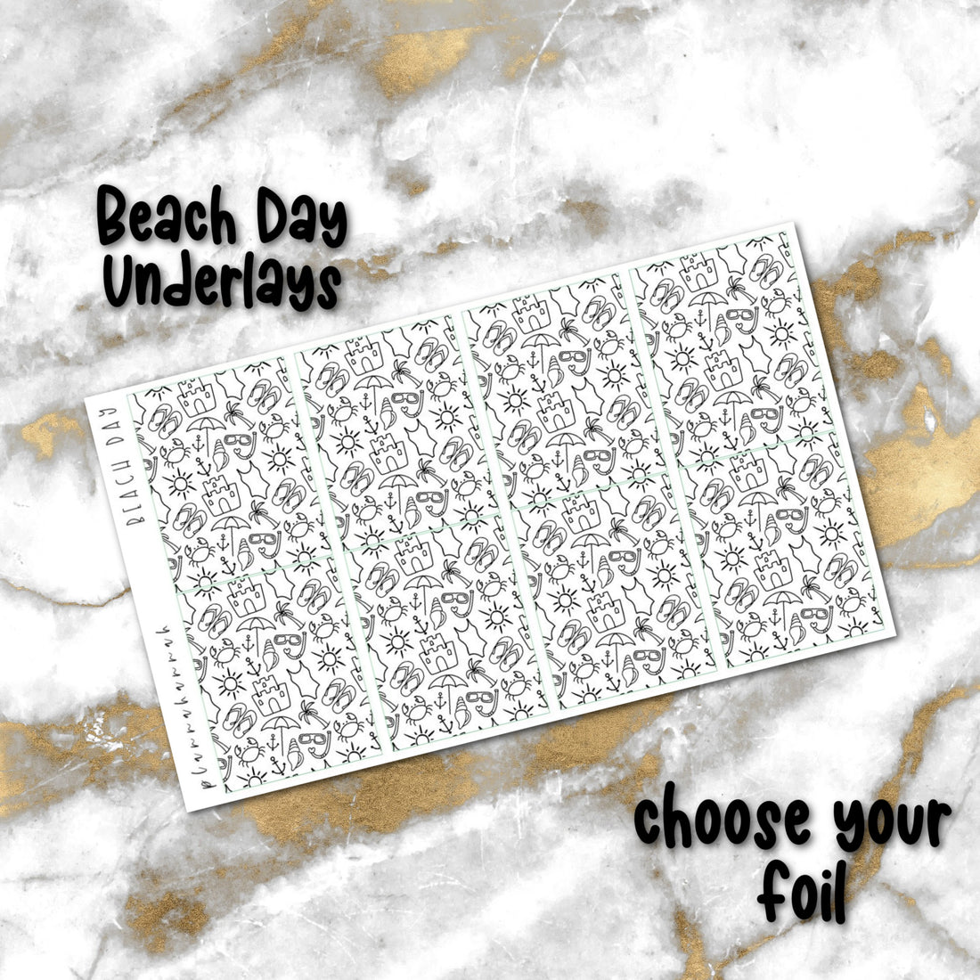 Beach Day | Foiled Underlay