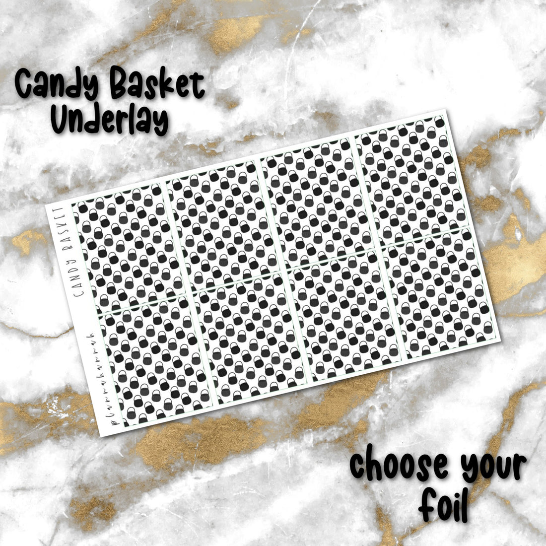 Candy Basket | Foiled Halloween Underlays