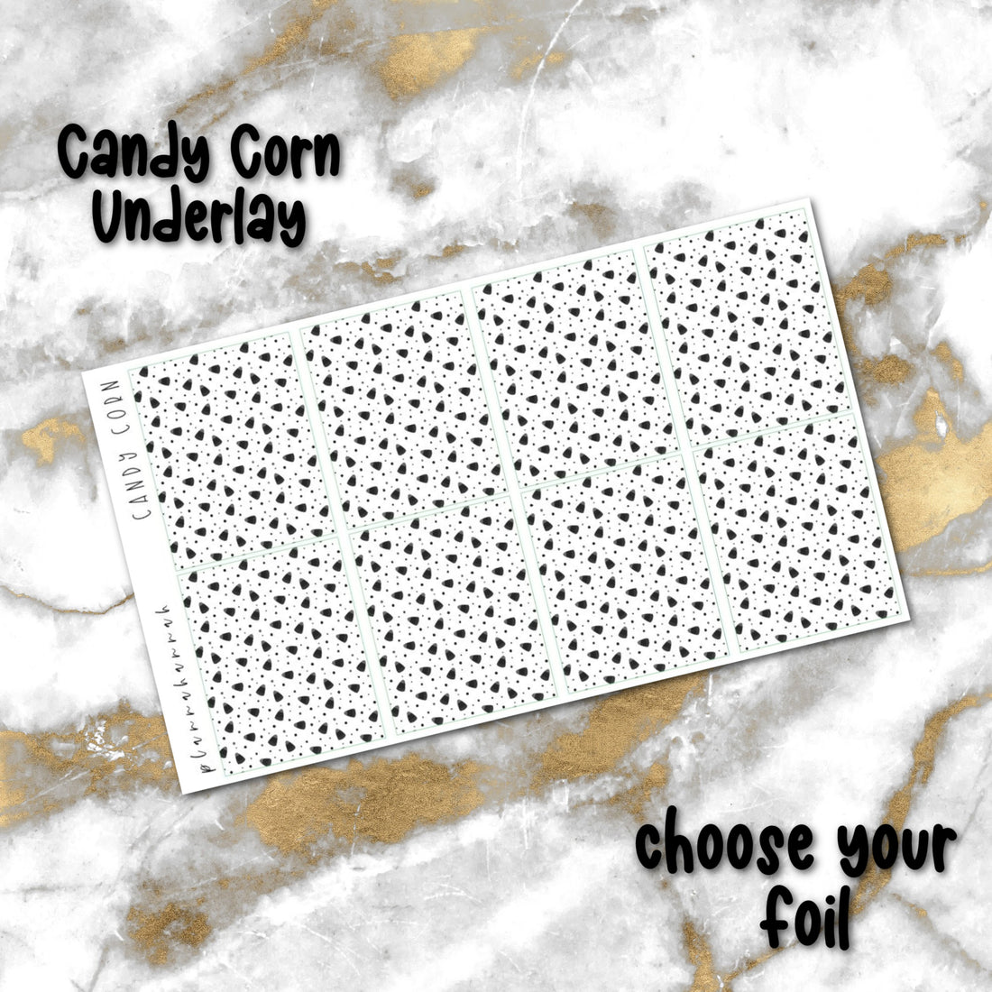 Candy Corn | Foiled Halloween Underlays