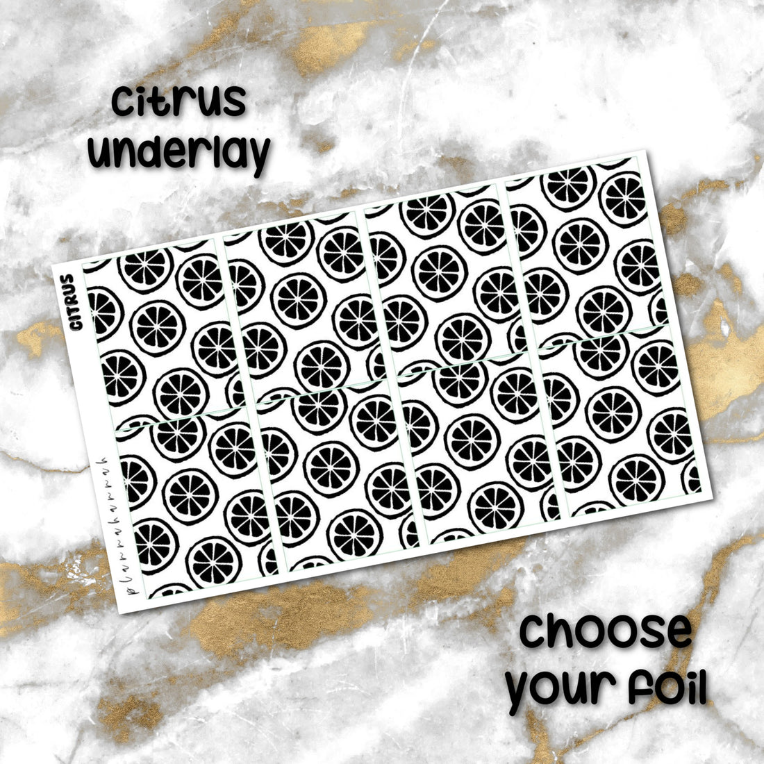 Citrus | Foiled Underlay