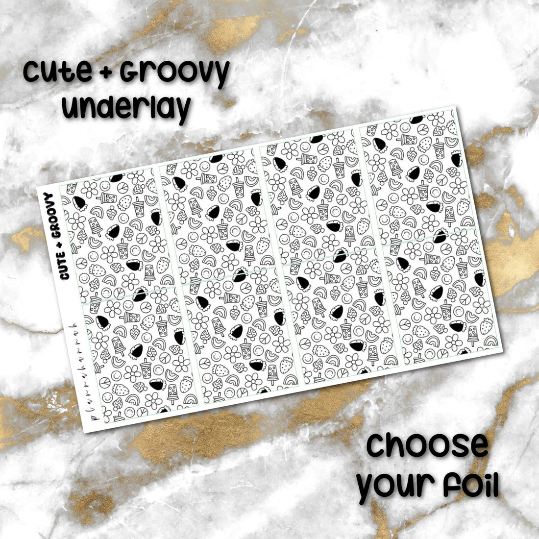 Cute + Groovy | Foiled Underlay
