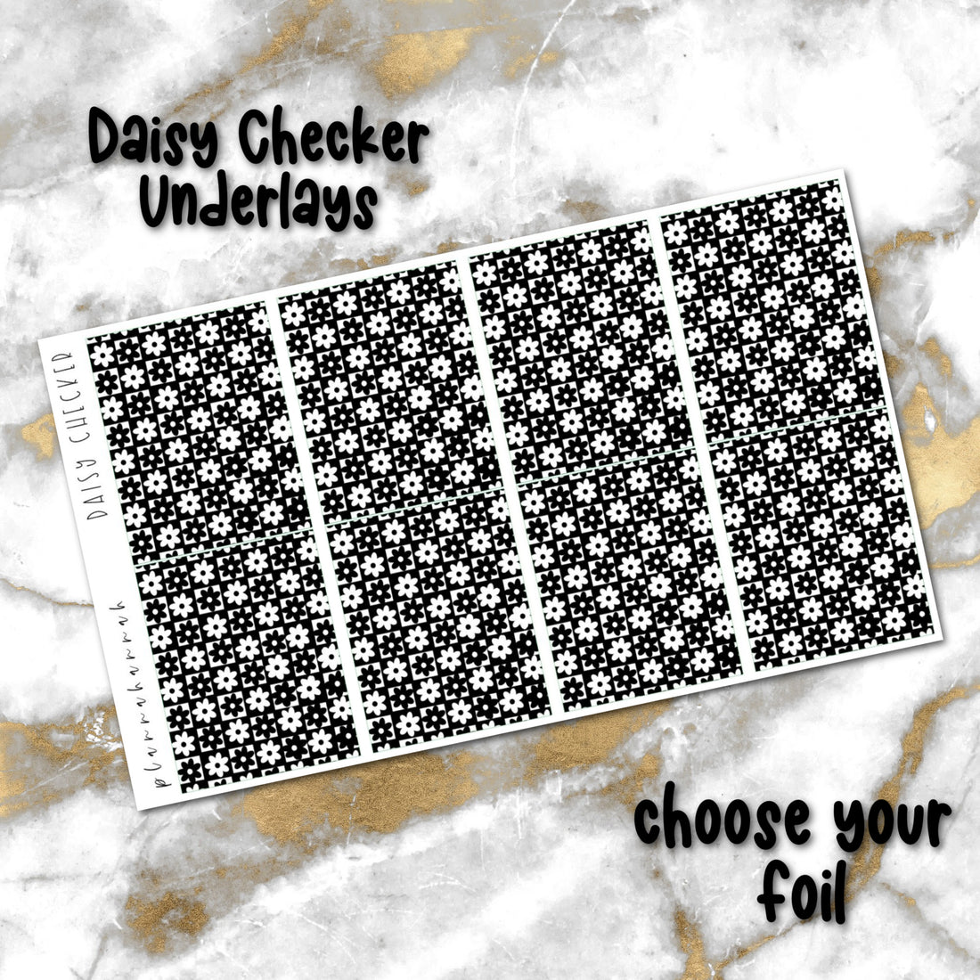 Daisy Checker | Foiled Underlay