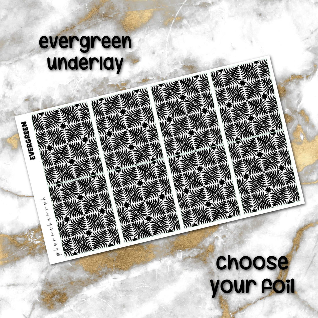 Evergreen | Foiled Holiday Underlays