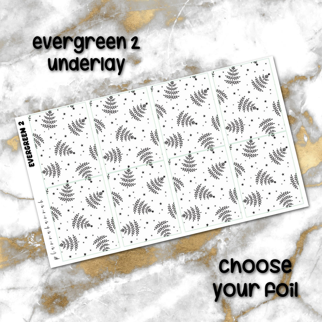 Evergreen 2 | Foiled Holiday Underlays