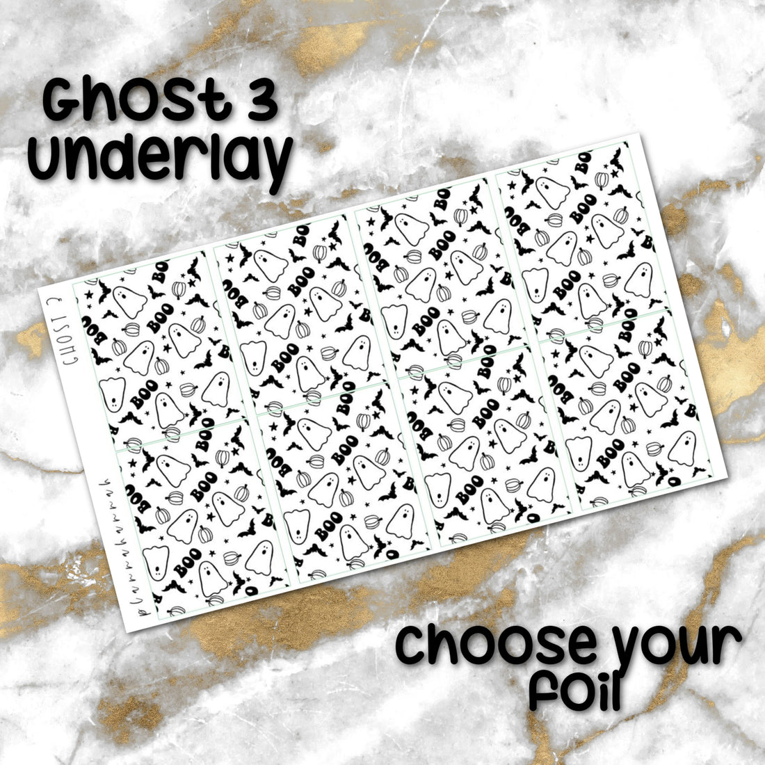 Ghost 3 | Foiled Halloween Underlays