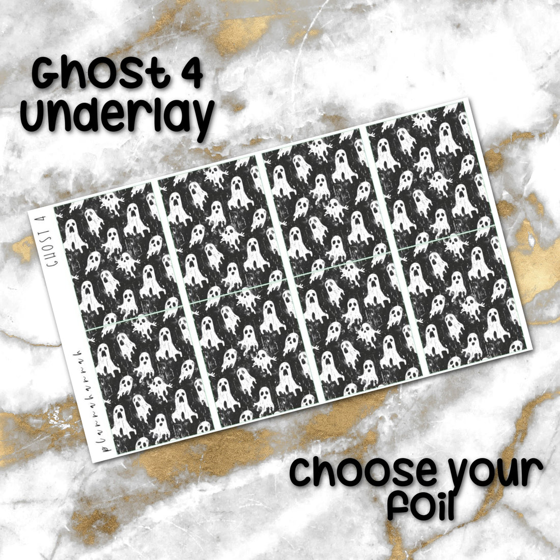 Ghost 4 | Foiled Halloween Underlays