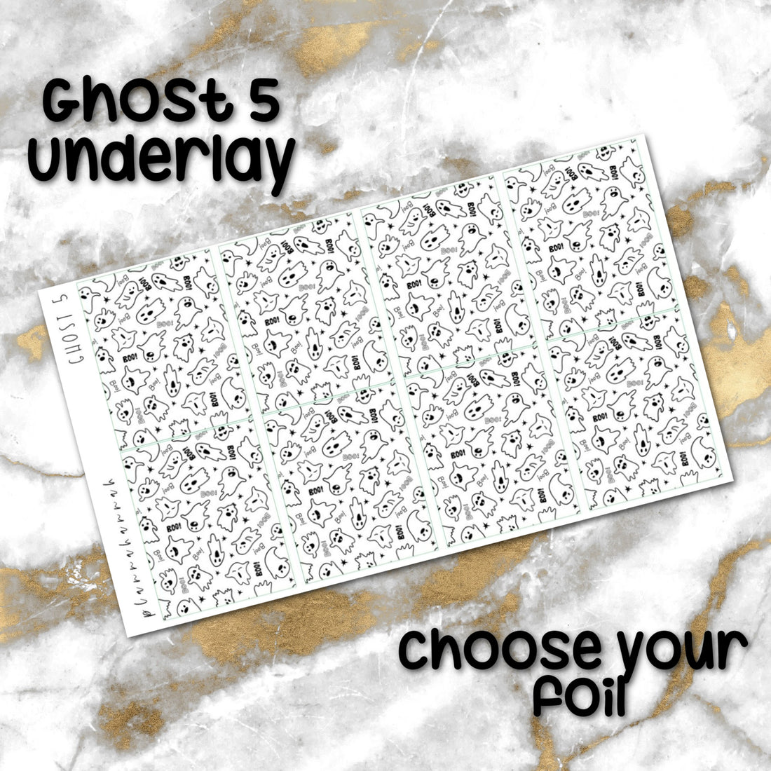 Ghost 5 | Foiled Halloween Underlays