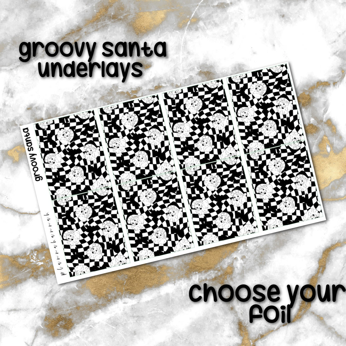 Groovy Santa | Foiled Holiday Underlays