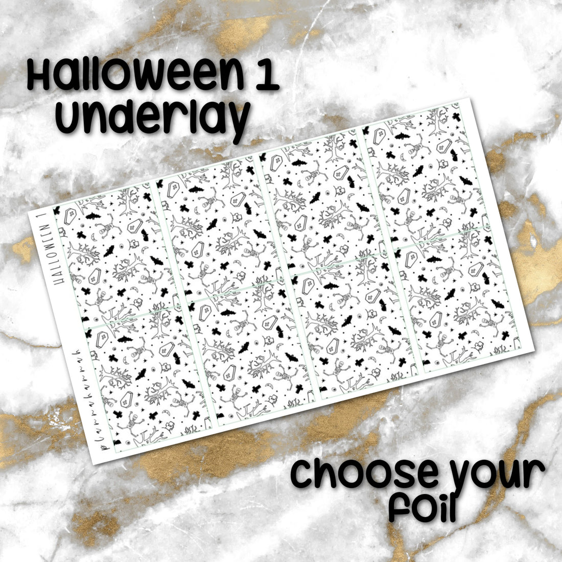 Halloween 1 | Foiled Halloween Underlays