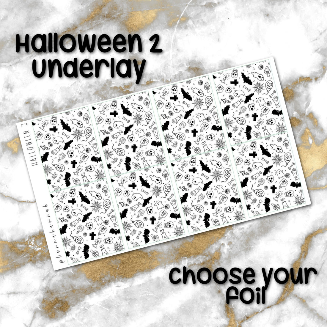 Halloween 2 | Foiled Halloween Underlays