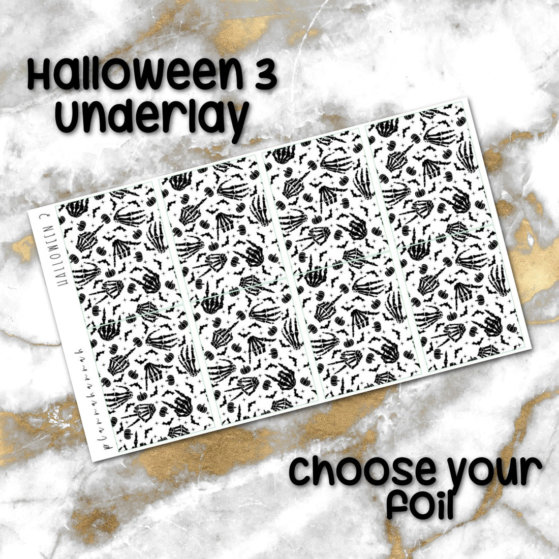 Halloween 3 | Foiled Halloween Underlays