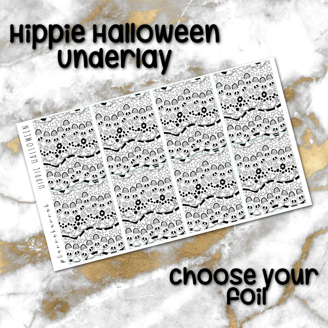 Halloween Hippie Halloween | Foiled Halloween Underlays