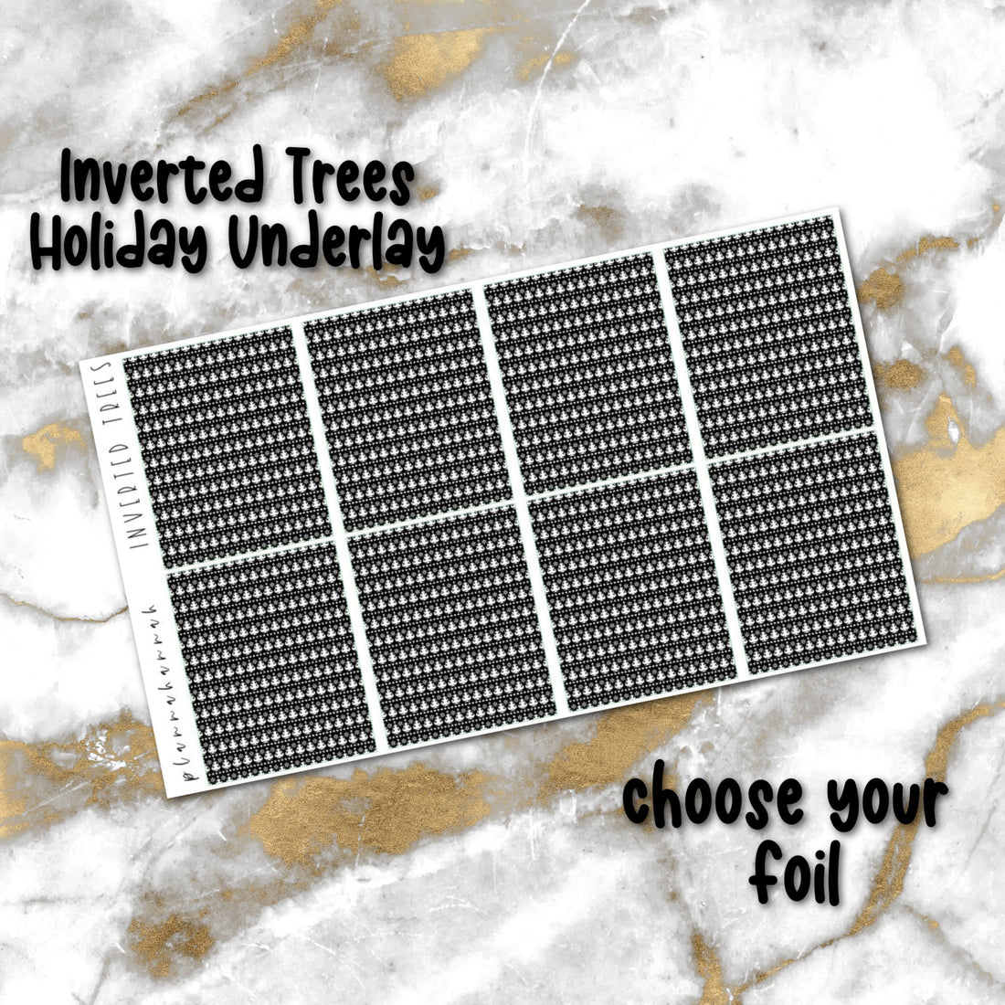 Inverted Trees | Foiled Holiday Underlays