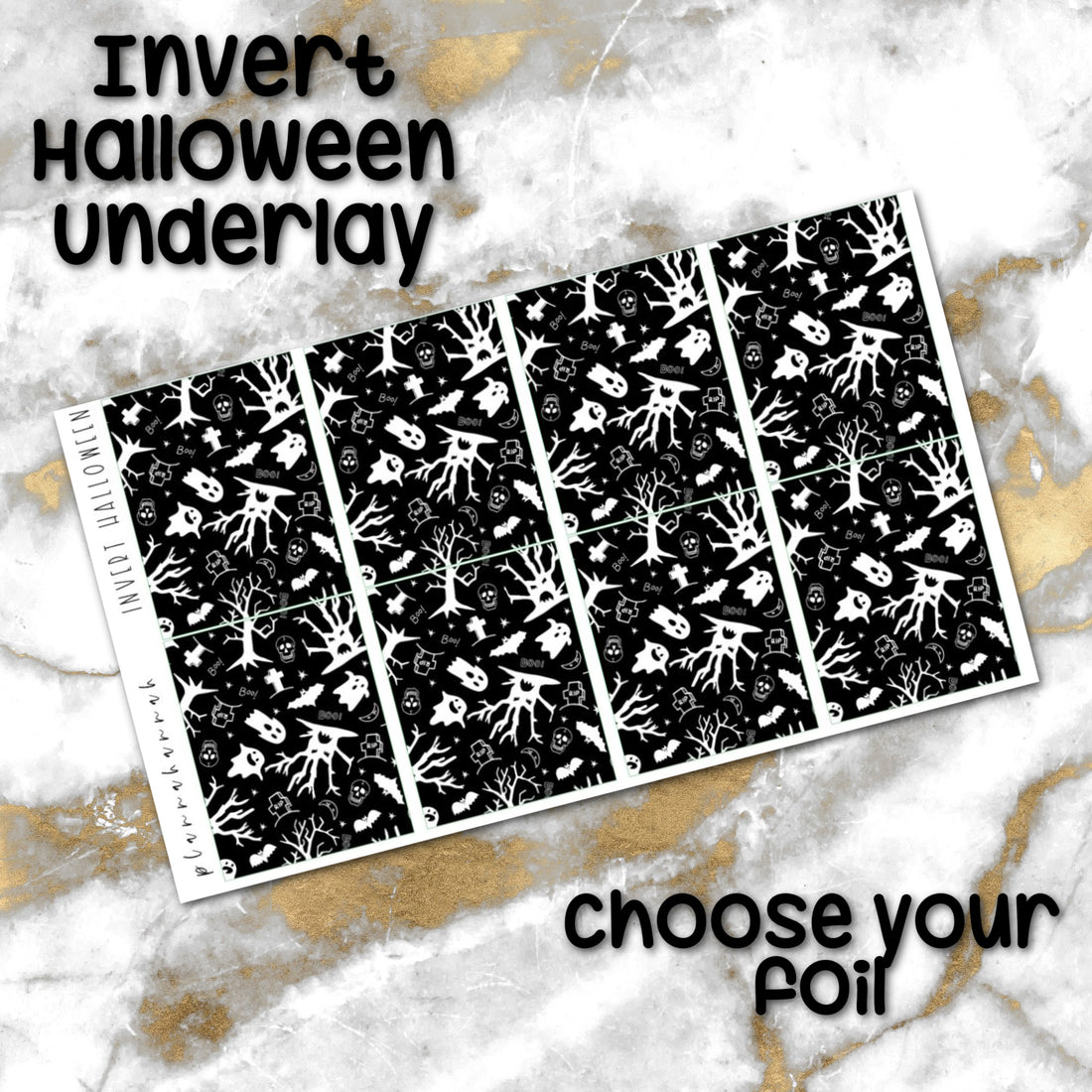 Inverted Halloween | Foiled Halloween Underlays